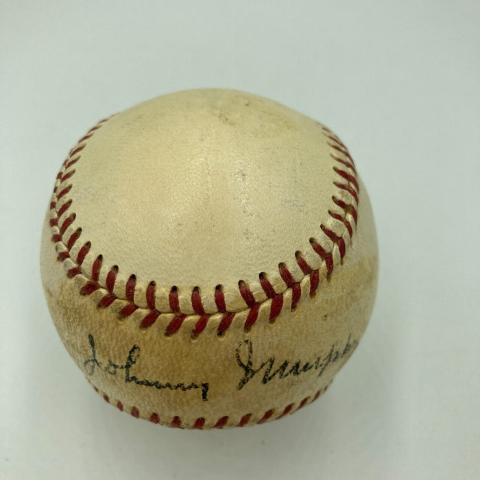 Rare Johnny Murphy Single Signed American League Baseball JSA The Only One Known