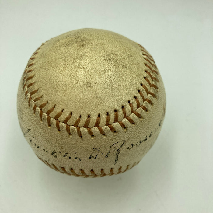 President Franklin D. Roosevelt Single Signed 1935 American League Baseball JSA