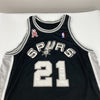 Tim Duncan Signed Game Used 2001-02 San Antonio Spurs Jersey MEARS A10 JSA COA