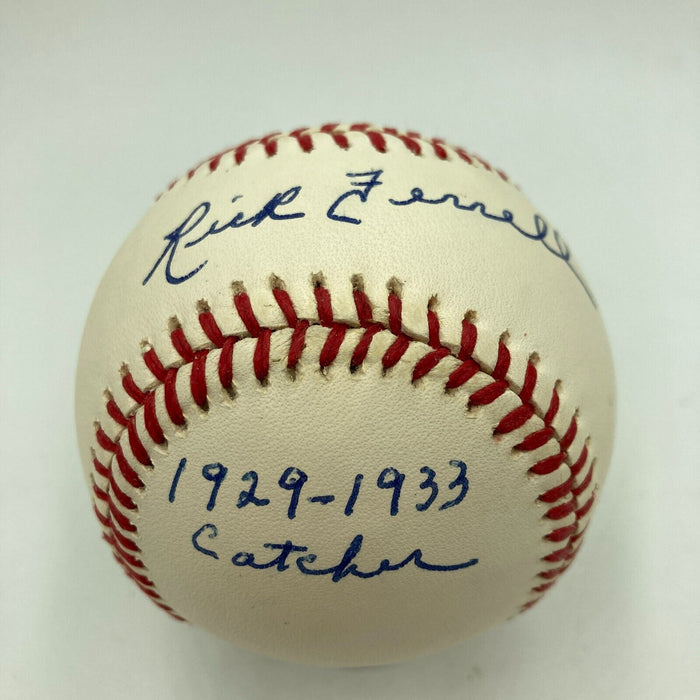 Rick Ferrell Signed Heavily Inscribed American League Baseball JSA COA