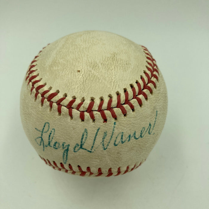 Beautiful Lloyd Waner Single Signed Baseball Rare Ballpoint Autograph PSA DNA