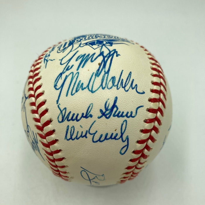 1991 Atlanta Braves NL Champs Team Signed World Series Baseball 29 Sigs JSA COA