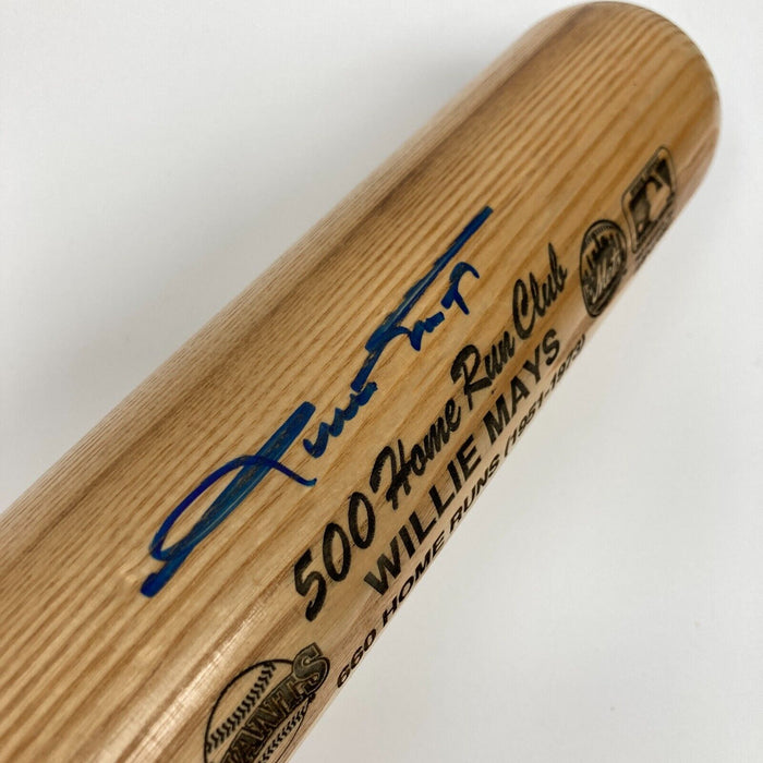 Willie Mays Signed Louisville Slugger STAT Baseball Bat PSA DNA COA