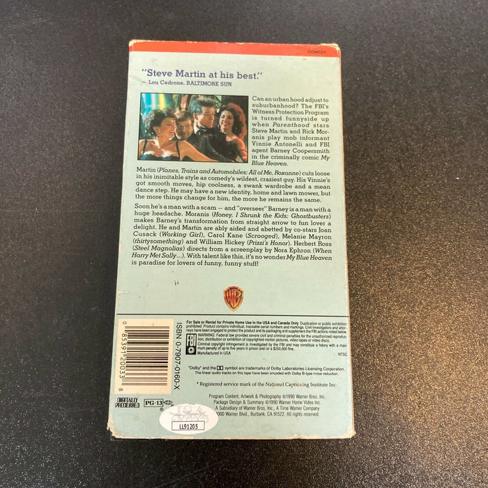 Bill Irwin Signed Autographed My Blue Heaven VHS Movie With JSA COA