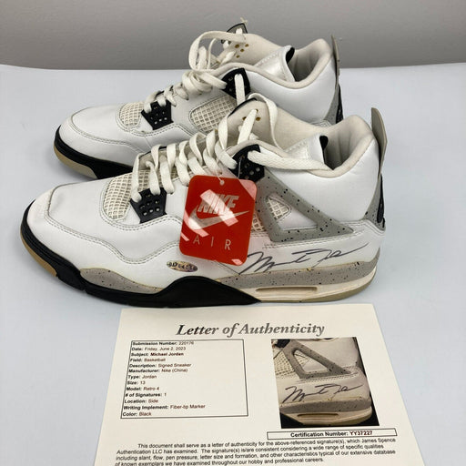 Michael Jordan Signed 1990's Nike Air Jordan Sneakers Size 13 Upper Deck JSA COA