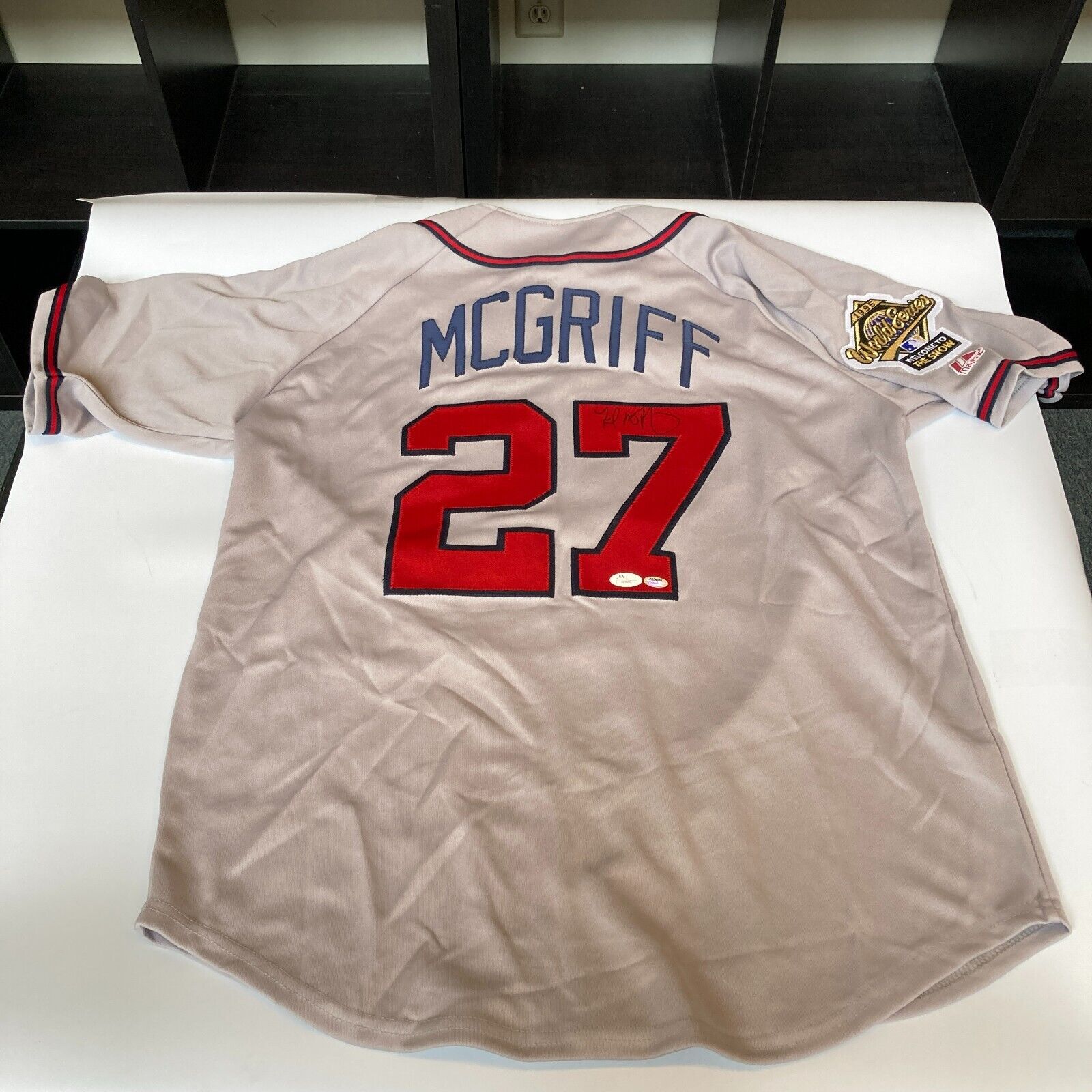 Fred McGriff Signed Atlanta Braves 1995 World Series Jersey JSA COA —  Showpieces Sports