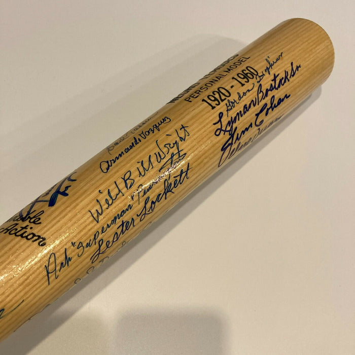Willie Mays Negro League Legends Multi Signed Baseball Bat With JSA COA