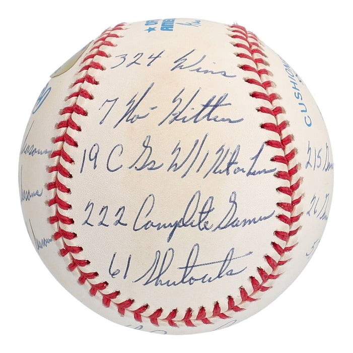 Nolan Ryan Signed Heavily Inscribed STAT American League Baseball JSA COA RARE