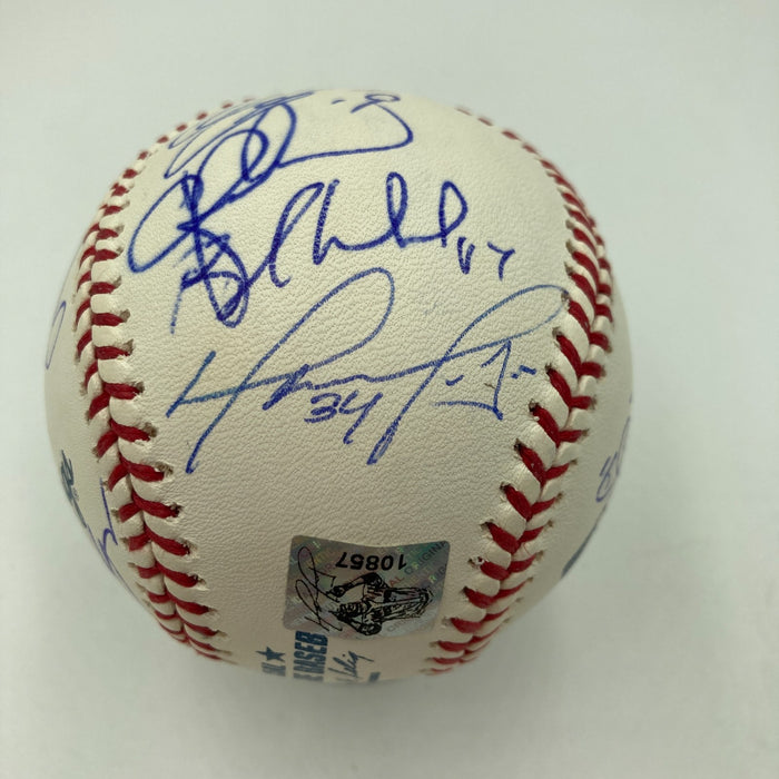 2013 Boston Red Sox World Series Champs Team Signed Baseball JSA COA