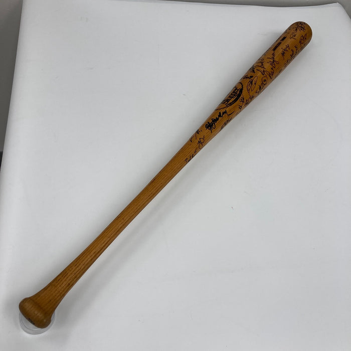 Minnesota Twins Pitchers Multi Signed Game Used Baseball Bat 50+ Sigs JSA COA