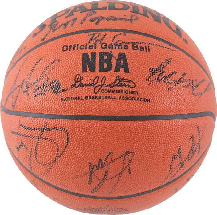 Kobe Bryant & Lebron James 2005 All Star Game Team Signed Basketball PSA DNA COA