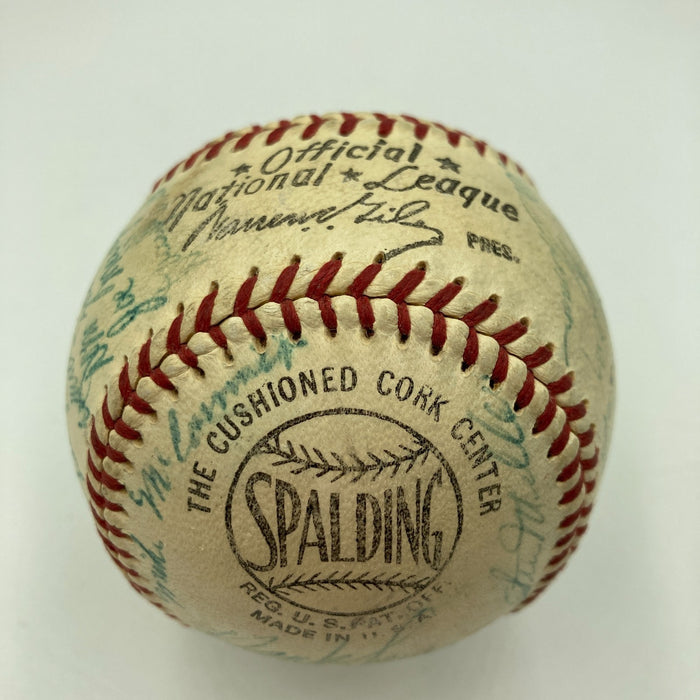 1958 San Francisco Giants Team Signed NL Baseball Willie Mays JSA COA