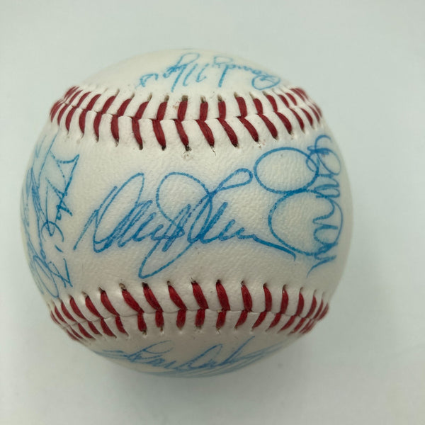 Vintage 1986 New York Mets World Series Champs Team Signed Baseball JSA COA