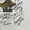 1995 Atlanta Braves Team Signed World Series Patch JSA COA Maddux Smoltz Chipper