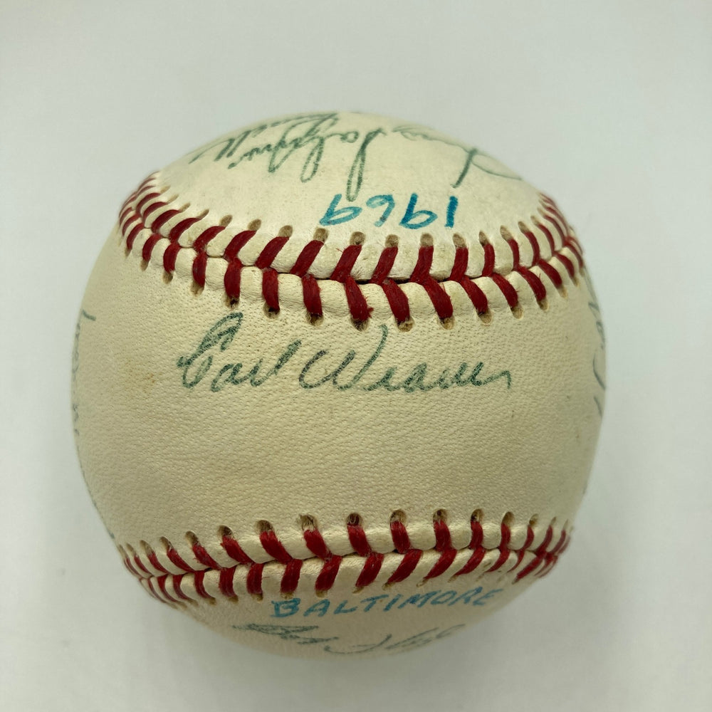 1969 Baltimore Orioles American League Champs Team Signed Baseball JSA COA