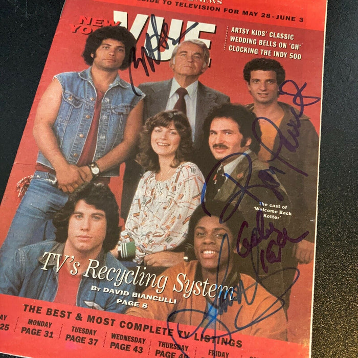 Welcome Back Kotter Cast Signed Magazine Robert Hegyes Palillo Kaplan JSA COA