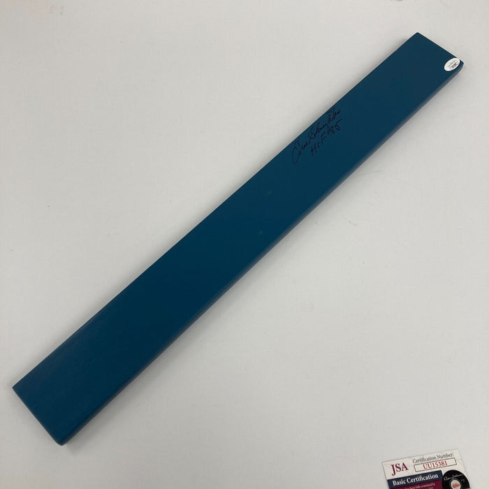 Enos Slaughter Signed Stadium Yankee Seatback Slat JSA COA