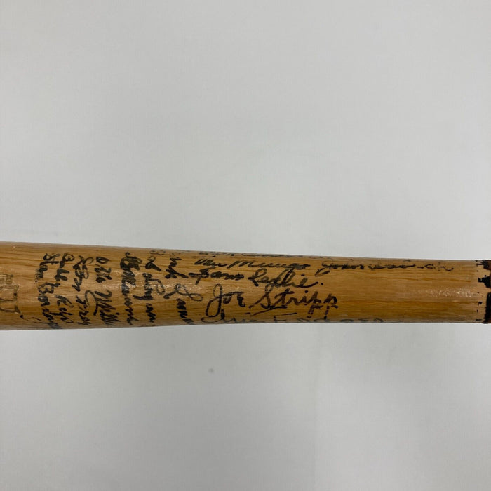 1935 Brooklyn Dodgers Team Signed Mini Baseball Bat 27 Sigs JSA COA