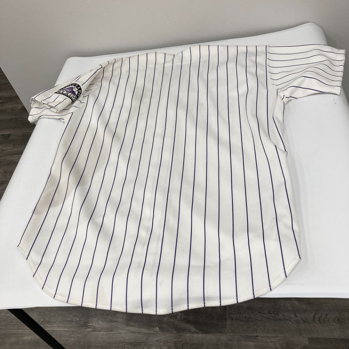 Dante Bichette Signed 1990's Russell Colorado Rockies Authentic Jersey JSA COA