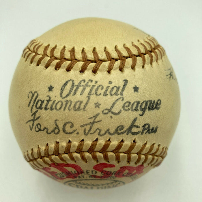 Tris Speaker Harry Hooper Red Sox Million Dollar Outfield Signed Baseball JSA