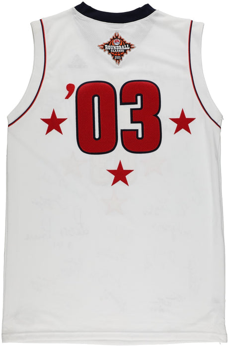 Lebron James Pre Rookie 2003 All American Team Signed Authentic Jersey PSA DNA