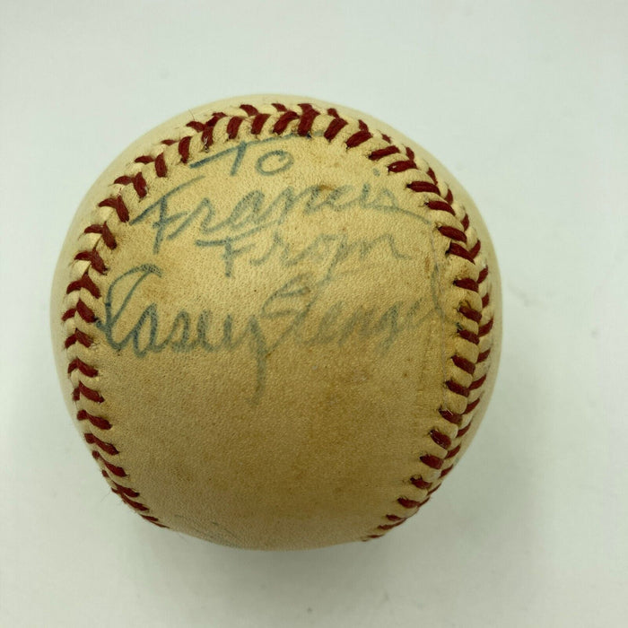 Casey Stengel Signed Baseball With JSA COA