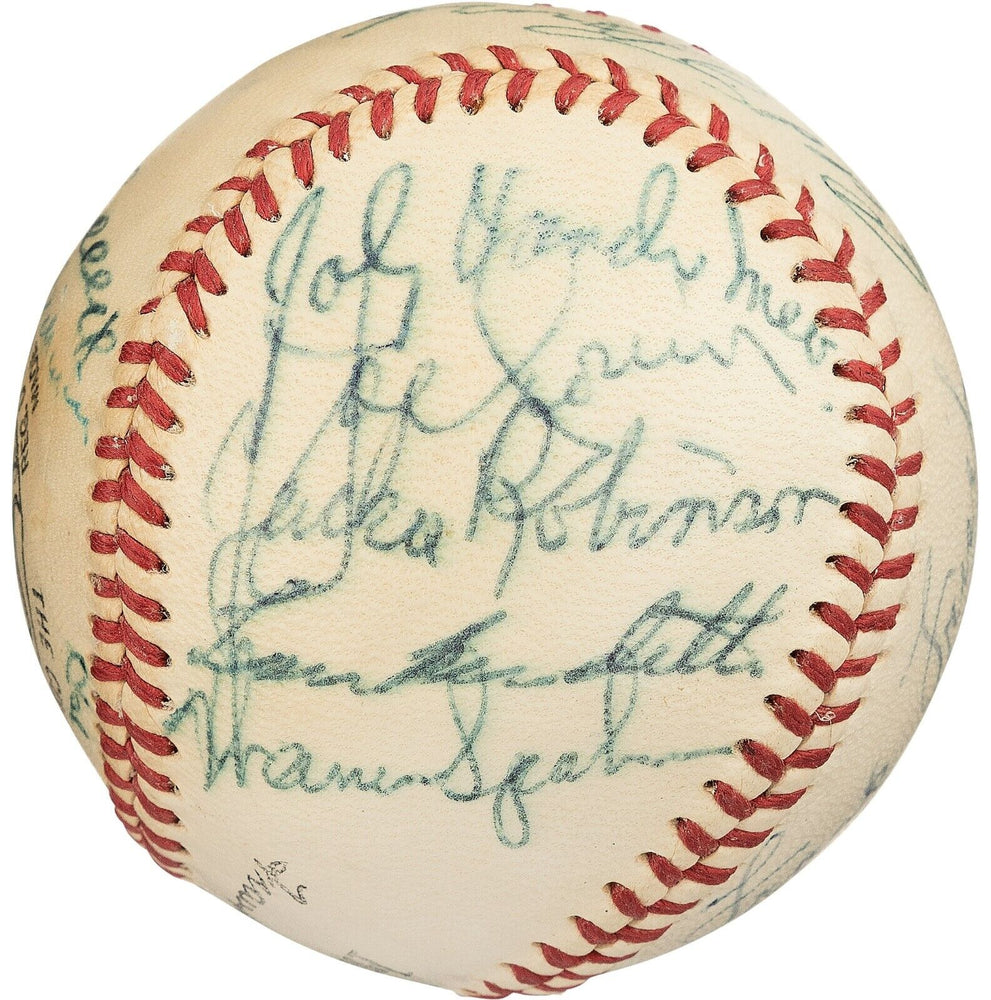 Historic Jackie Robinson 1962 HOF Induction Signed Baseball W/ Branch Rickey PSA