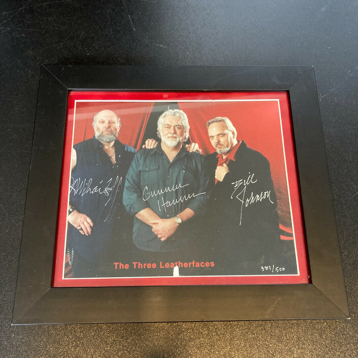 Gunnar Hansen Bill Johnson Mihailoff Texas Chainsaw Massacre Signed Photo JSA