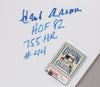 Hank Aaron HOF 82 755 Home Runs #44 Signed Heavily Inscribed Stat Jersey JSA