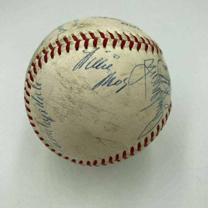 Roberto Clemente Willie Mays Hank Aaron 1967 All Star Game Signed Baseball JSA