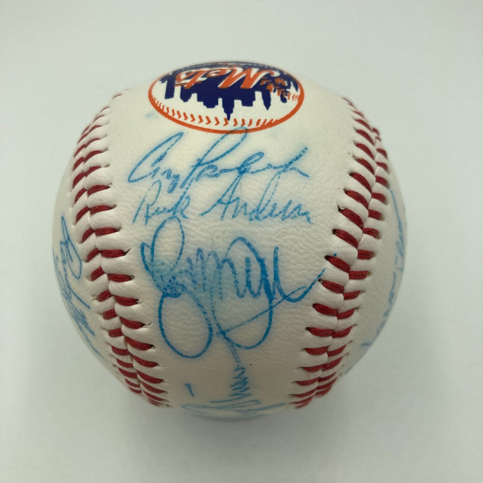 Vintage 1986 New York Mets World Series Champs Team Signed Baseball JSA COA