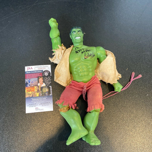 Lou Ferrigno Signed Vintage 1970's The Incredible Hulk Action Figure JSA COA