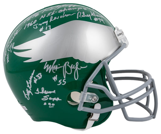 1960 Philadelphia Eagles NFL Champs Team Signed Full Size Helmet JSA Certified