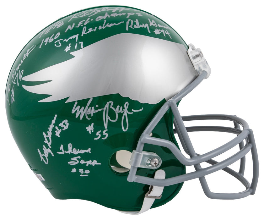 1960 Philadelphia Eagles NFL Champs Team Signed Full Size Helmet JSA Certified