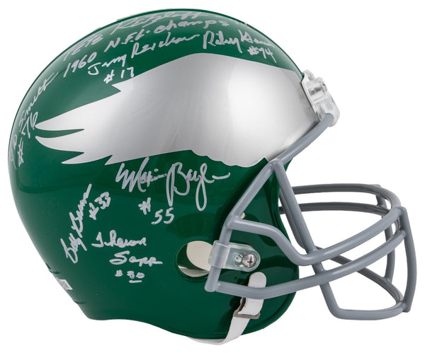 1960 Philadelphia Eagles NFL Champs Team Signed Full Size Helmet JSA Certified
