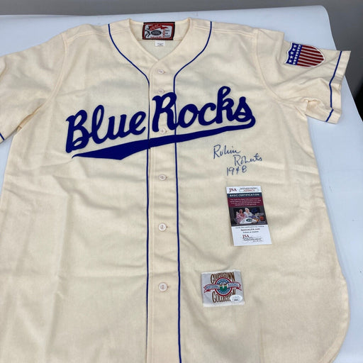 Robin Roberts 1948 Signed Wilmington Blue Rocks Minor League Jersey JSA COA