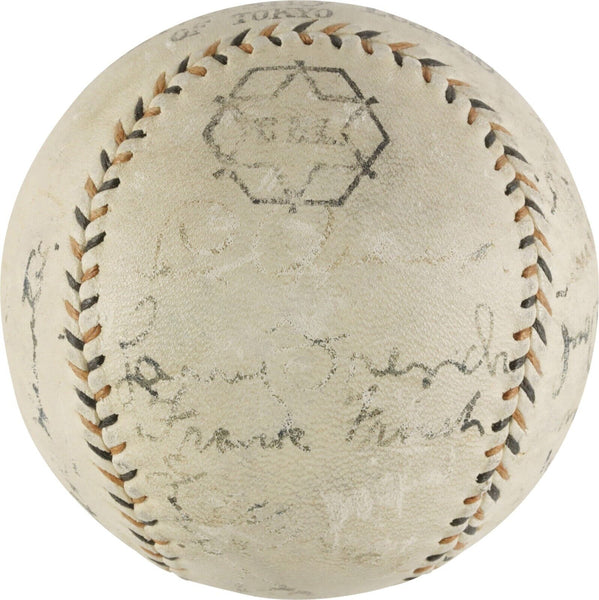 1931 Tour Of Japan Team Signed Baseball With Lou Gehrig PSA DNA COA