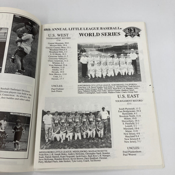 1994 Little League World Series Team Signed Program Venezuela VS. Northridge CA