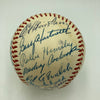 Stunning 1955 Hall Of Fame Induction Signed Baseball 25 Sigs Jimmie Foxx JSA COA