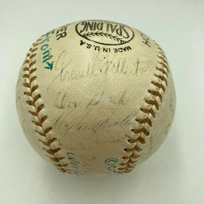 1955 Brooklyn Dodgers W.S. Champs Team Signed Baseball Jackie Robinson JSA COA