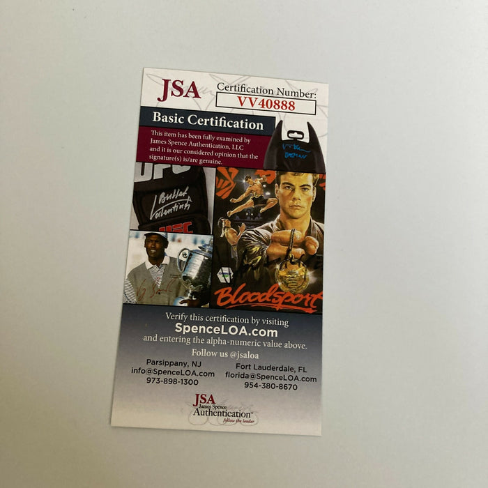 Tony Munafo Signed Stallone Cliffhanger  DVD Movie JSA COA