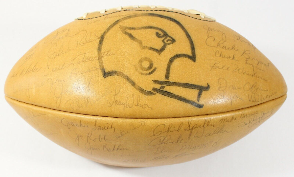 1967 St. Louis Cardinals Team Signed Football 33 Signatures JSA COA