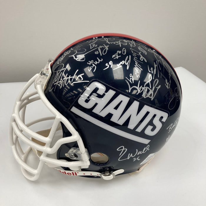 1990 New York Giants Super Bowl Champs Team Signed Full Size Helmet JSA Steiner