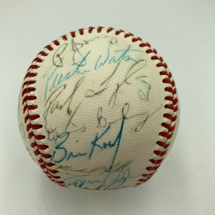 Chipper Jones Pre Rookie 1992 Greenville Braves Team Signed Baseball Beckett COA