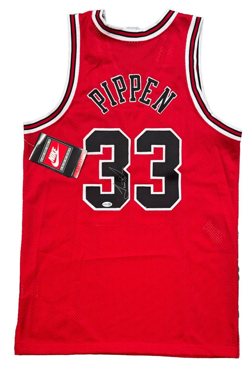 Scottie Pippen Signed Nike Authentic Chicago Bulls Jersey JSA Certified