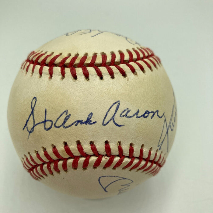 Mickey Mantle Willie Mays 500 Home Run Club Signed Baseball PSA DNA