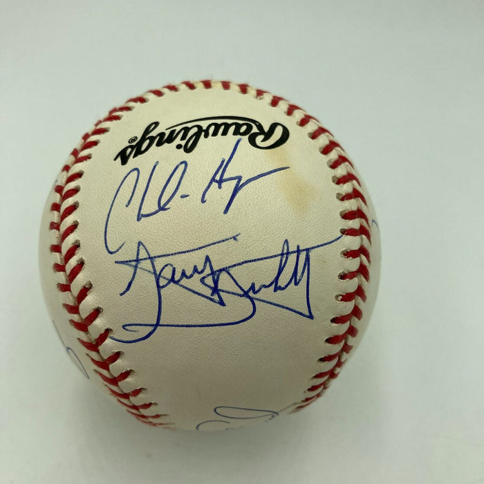 1993 Colorado Rockies Inaugural Season Opening Day Lineup Signed Baseball JSA