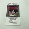 Carlton Fisk HOF 2000 & Johnny Pesky Signed 2004 World Series Baseball JSA COA