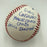 John Sterling Signed Heavily Inscribed STAT Baseball JSA COA RARE!