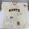 Willie Mays "Say Hey" Signed Inscribed Mitchell & Ness Giants Jersey JSA COA